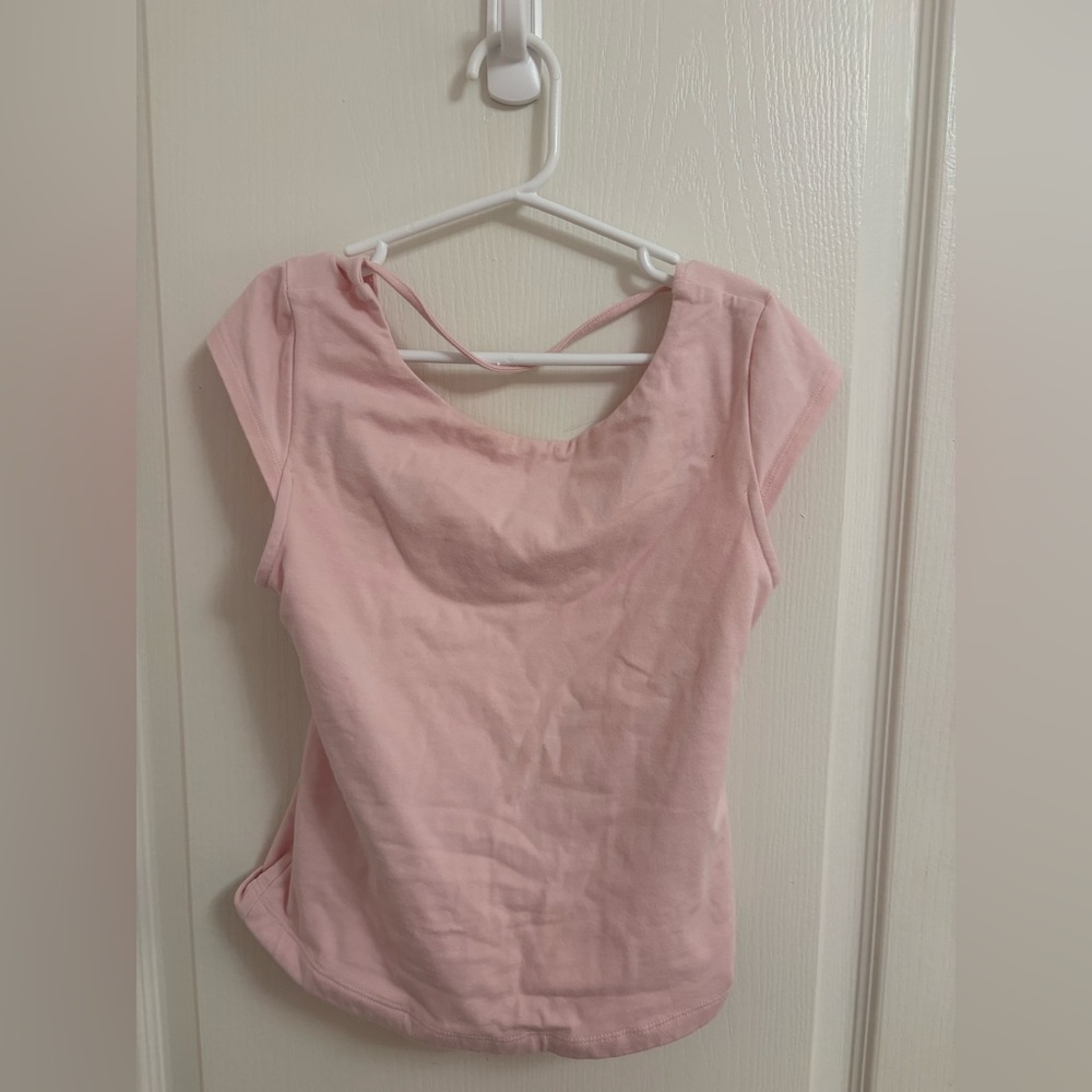 Garage Pink Backless Women's Top